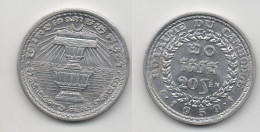 + CAMBODGE    + 20 SEN 1959 + TRES BELLE + - Kambodscha