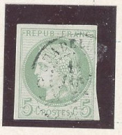 GUADELOUPE  - N°17 COLONIES GÉNÉRALES- CERÈS 5 C VERT /AZURÉ  FOND-LIGNÉ VERTICAL-TB-Obl .CàD -GUADELOUPE /*CAPESTERRE* - Used Stamps