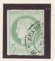 GUADELOUPE  - N°17 COLONIES GÉNÉRALES- CERÈS 5 C VERT /AZURÉ -TTB-Obl .CàD -GUADELOUPE /BASSE TERRE - Used Stamps