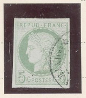 GUADELOUPE  - N°17 COLONIES GÉNÉRALES- CERÈS 5 C VERT /AZURÉ -TTB-Obl .CàD -GUADELOUPE / POINTE A PITRE - Oblitérés