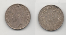 + BELGIQUE + 50 CENTIMES 1911 + - 50 Centimes