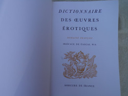 DICTIONNAIRE DES OEUVRES EROTIQUES DOMAINE FRANCAIS 1971 - Dictionnaires