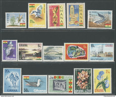 1967 Ghana, Stanley Gibbons N. 460-74, Serie Di 15 Valori, MNH** - Autres & Non Classés
