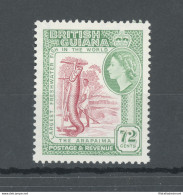 1954-63 British Guiana - Stanley Gibbons N. 342 - 72 Cent Carmine And Emerald - MNH** - Andere & Zonder Classificatie