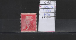 PRIX FIXE Obl 588 YT 654Y MIC 1033 SCO 1031 GIB Thomas Jefferson 1954 Etats Unis  58A/06 - Gebraucht