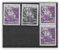 Suède 1965 N°523/524 Et 523b Neufs UIT - Unused Stamps