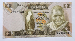 ZAMBIA - 2 KWACHA - P 24 (1980-1988)  - UNC - BANKNOTES - PAPER MONEY - CARTAMONETA - - Zambie