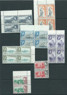 Barbados Stamps Qe2 Watermark Block W12 Mnh Post Office Fresh Range Locks Pairs Huge Cv. Sg312 1964 Mnh - Barbados (...-1966)
