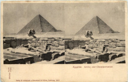 Egypt - Sphinx Und Cheopspyramide - Stereo - Pyramides