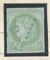 SENEGAL  - N°17 COLONIES GÉNÉRALES- CERÈS 5 C VERT /AZURÉ - TTB -Obl -LOSANGE S N G BLEU - Oblitérés