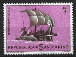 San Marino 1963. Scott #542 (MH) Ancient Ship, Roman Galley - Unused Stamps