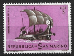 San Marino 1963. Scott #542 (MH) Ancient Ship, Roman Galley - Neufs