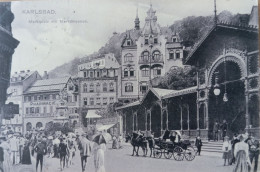 Karlsbad, Marktplatz Mit Marktbrunnen, 1907 - Czech Republic