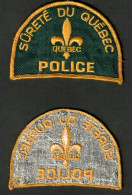 VINTAGE SURETE DU QUEBEC (QUEBEC POLICE FORCE) SHOULDER PATCH (AP-1) - Polizei