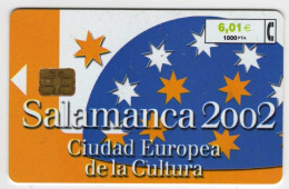 Espagne Salamanca 2002  1000 PTA 06/01 501.500 Exemplaires Vide - Basisausgaben