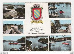 58 Le Lac Des SETTONS Vers Montsauche En 7 Vues Et Blason En 1964 La France Touristique 58.11 VOIR DOS - Montsauche Les Settons