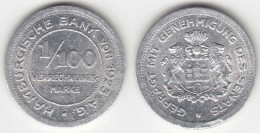 Hamburg Bank - 1/100 Clearance Mark 1923 RAR   (31704 - Autres & Non Classés