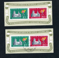 Schweiz Block 15 Postfrisch + Gestempelt 1955 - Ongebruikt