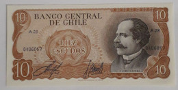 CHILE  - 10 ESCUDOS - P 143 (1973-1975) - UNC - BANKNOTES - PAPER MONEY - CARTAMONETA - - Chile