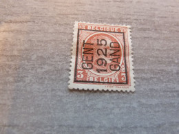 Belgique - Albert - Préoblitéré - 3c. - Gent - Gand - Rouge - Oblitéré - Année 1925 - - Typografisch 1922-26 (Albert I)