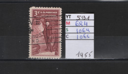 PRIX FIXE Obl 591 YT 684 MIC 1064 SCO 1066 GIB Pennsylvania Academy 1955 Etats Unis  58A/06 - Used Stamps