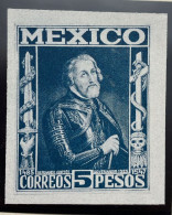 Baja.P) 1930 MEXICO, KOSSEL PROOF, HERNANDO CORTES GOVERNOR BLUE, MEXICO CORREOS, XF - Mexico