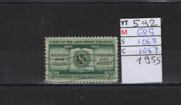 PRIX FIXE Obl 592 YT 685 MIC 1065 SCO 1067 GIB Collège Michigan 1955 Etats Unis  58A/06 - Used Stamps