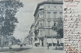 Wiesbaden, Rheinstrasse, Litfassäule, Ca. 1903 - Wiesbaden