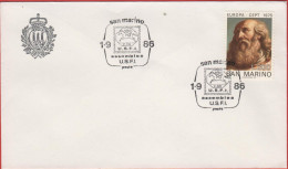 Repubblica Di San Marino - 1986 - 200 Europa Cept + Annullo Assemblea U.S.F.I. - Cartas & Documentos