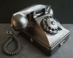 Teléfono Baquelita Negro De Los Años 60. Año 1963 Téléphone Telephone Phone - Telefonía