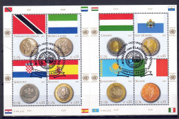 UNO Wien 2007 - Flaggen Und Münzen, Nr. 489 - 496 Im Klb., Gestempelt / Used - Used Stamps