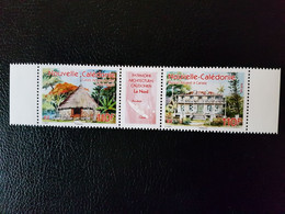 Caledonia 2018 Caledonie House Architecture Cases LE NORD Trees Palm 2v Str Mnh - Unused Stamps