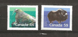 Canada 1989 Mammals, Walrus, Musk Ox, Mi 1118-1119 MNH(**) - Neufs