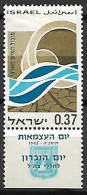 ISRAEL   -   1965.  Y&T N° 288 * Avec Tabs.    Anniversaire De L'Etat. - Unused Stamps (with Tabs)