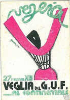 SPO013 -- CARTOLINA D'Epoca ILLUSTRATA --  1935 VEGLIA DEL GUF - Firmata PADOVA - Gymnastik