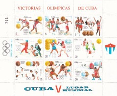 Cuba Nº 3243 Al 3251 En Hoja - Blocks & Sheetlets