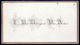 +++ Carte Porcelaine - Van Rolleghem - Van Acker  // - Cartes Porcelaine