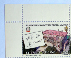 VATICAN  2024, 40° ANNIVERSARIO ACCORDI VILLA MADAMA, JOINT EMISSION , VATICANO E ITALIA,  MNH** - Unused Stamps