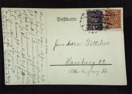 Polen: Postkarte Mit 2 X POLSKA. 25 Gr MiF Um 1930 Nach Hamburg - Rs. Mit Spruch Von Paul Gerhardt - Lettres & Documents