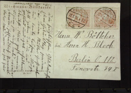 Polen: Wiechmann Bildkarte Mit Joseph Maria Beckert -2 X POLSKA. 15 Gr Waager. Paar PELPLIN Vom 12.1.1929 Nach Berlin - Lettres & Documents