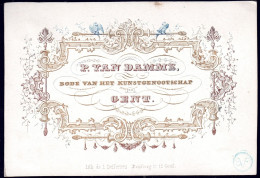 +++ Carte Porcelaine - Carte De Visite - VAN DAMME - GENT - Litho Gand  // - Cartes Porcelaine