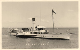 P.S. LADY ORME * Carte Photo * Bateau Vapeur Roue * Lady Orme * Photographe à Liverpool - Andere & Zonder Classificatie