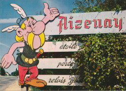 AIZENAY . - A L'entrée De La Ville "ASTERIX" Vous Accueille. Carte RARE - Aizenay