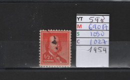 PRIX FIXE Obl  598 YT 690A MIC 1030 SCO 1027 GIB Benjamin Franklin 1954 Etats Unis  58A/06 - Used Stamps