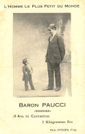 Cirque Circus * CPA * Baron PAUCCI ( Messina Italia ) L'homme Le Plus Petit Du Monde * Nain Nanisme - Cirque