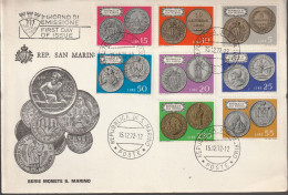 San Marino 1972, FDC Unused, Coins - FDC