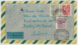 Brasilien / Brasil 1952, Luftpostbrief Oriente - Riehen (Schweiz) - Covers & Documents