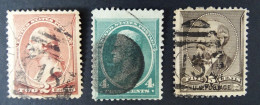 USA Mi 49-51 , Sc 205+210-211 , Gestempelt - Used Stamps