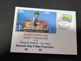 13-2-2024 (4 X 7) Super Bowl LVIII Final - In Las Vegas - Kansas City (25) V San Francisco (22) (T. Swift & T. Kelce) - Copa América