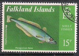 Falkland Islands 1981 QE2 15p Patagonian Hake Used SG 414 ( G347 ) - Falkland